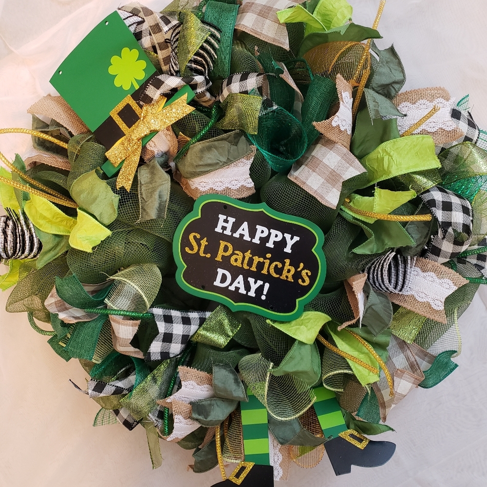 St Patrick's day/ Leprechaun Wreath